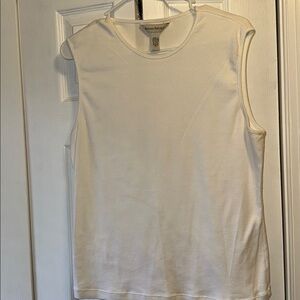 Banana Republic Ivory Sleeveless Top